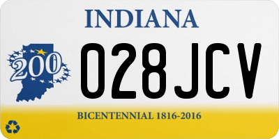 IN license plate 028JCV