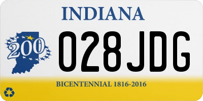 IN license plate 028JDG