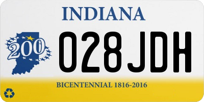 IN license plate 028JDH