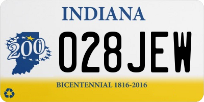 IN license plate 028JEW