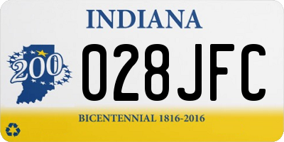 IN license plate 028JFC