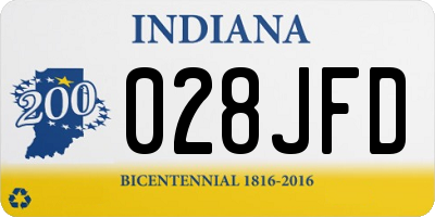 IN license plate 028JFD