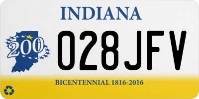 IN license plate 028JFV