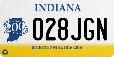 IN license plate 028JGN