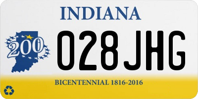 IN license plate 028JHG