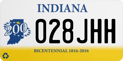 IN license plate 028JHH