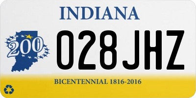 IN license plate 028JHZ