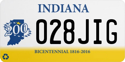 IN license plate 028JIG