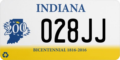 IN license plate 028JJ
