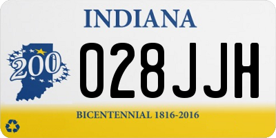 IN license plate 028JJH