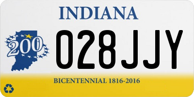 IN license plate 028JJY