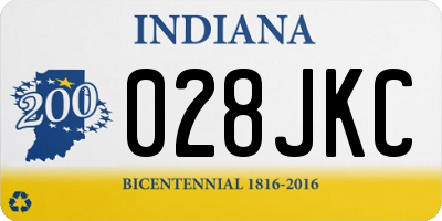 IN license plate 028JKC