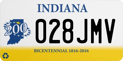 IN license plate 028JMV