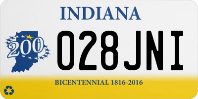 IN license plate 028JNI