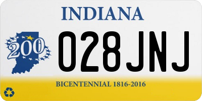 IN license plate 028JNJ