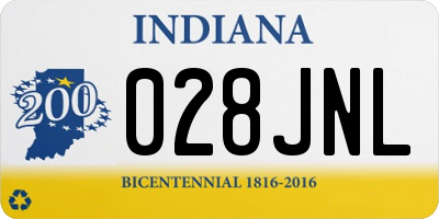IN license plate 028JNL