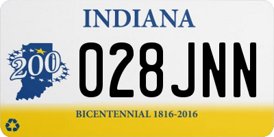 IN license plate 028JNN