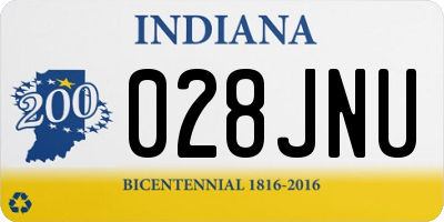 IN license plate 028JNU