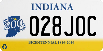 IN license plate 028JOC