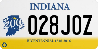 IN license plate 028JOZ
