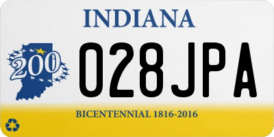 IN license plate 028JPA