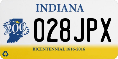 IN license plate 028JPX
