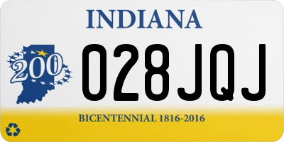 IN license plate 028JQJ