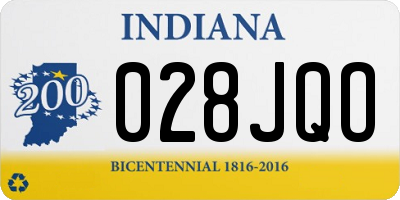 IN license plate 028JQO