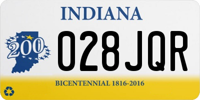 IN license plate 028JQR
