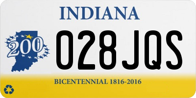 IN license plate 028JQS