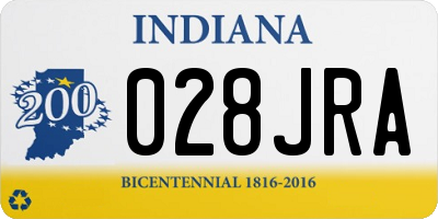 IN license plate 028JRA