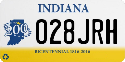 IN license plate 028JRH