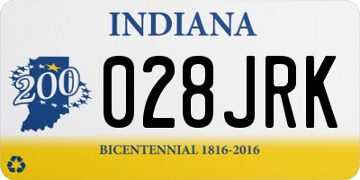 IN license plate 028JRK