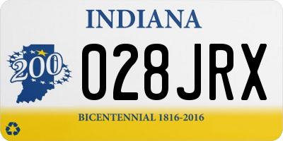 IN license plate 028JRX