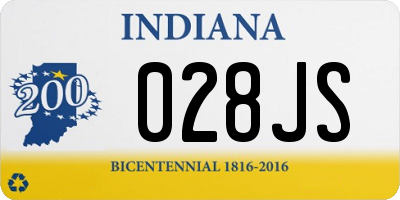IN license plate 028JS