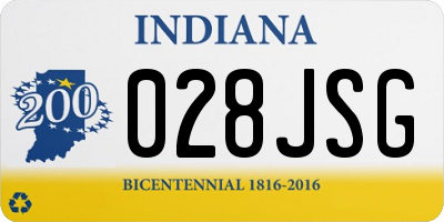 IN license plate 028JSG
