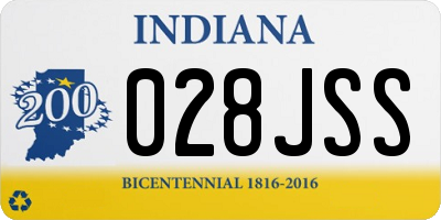 IN license plate 028JSS