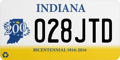 IN license plate 028JTD