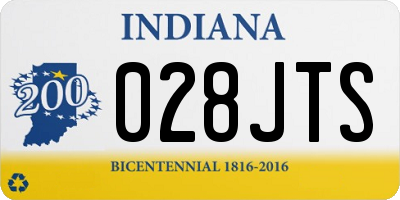 IN license plate 028JTS