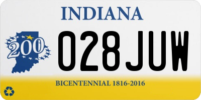 IN license plate 028JUW