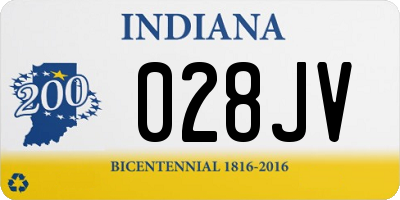 IN license plate 028JV