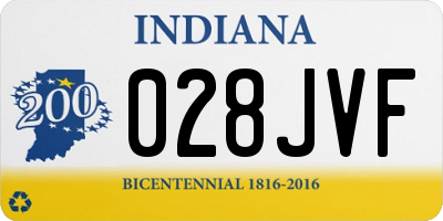 IN license plate 028JVF