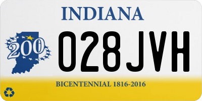 IN license plate 028JVH