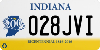 IN license plate 028JVI