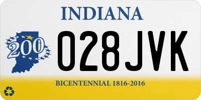 IN license plate 028JVK