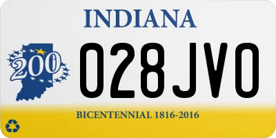 IN license plate 028JVO