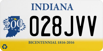 IN license plate 028JVV