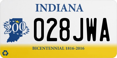 IN license plate 028JWA