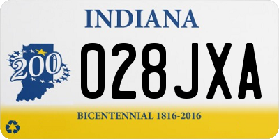 IN license plate 028JXA