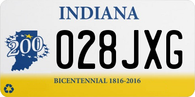 IN license plate 028JXG